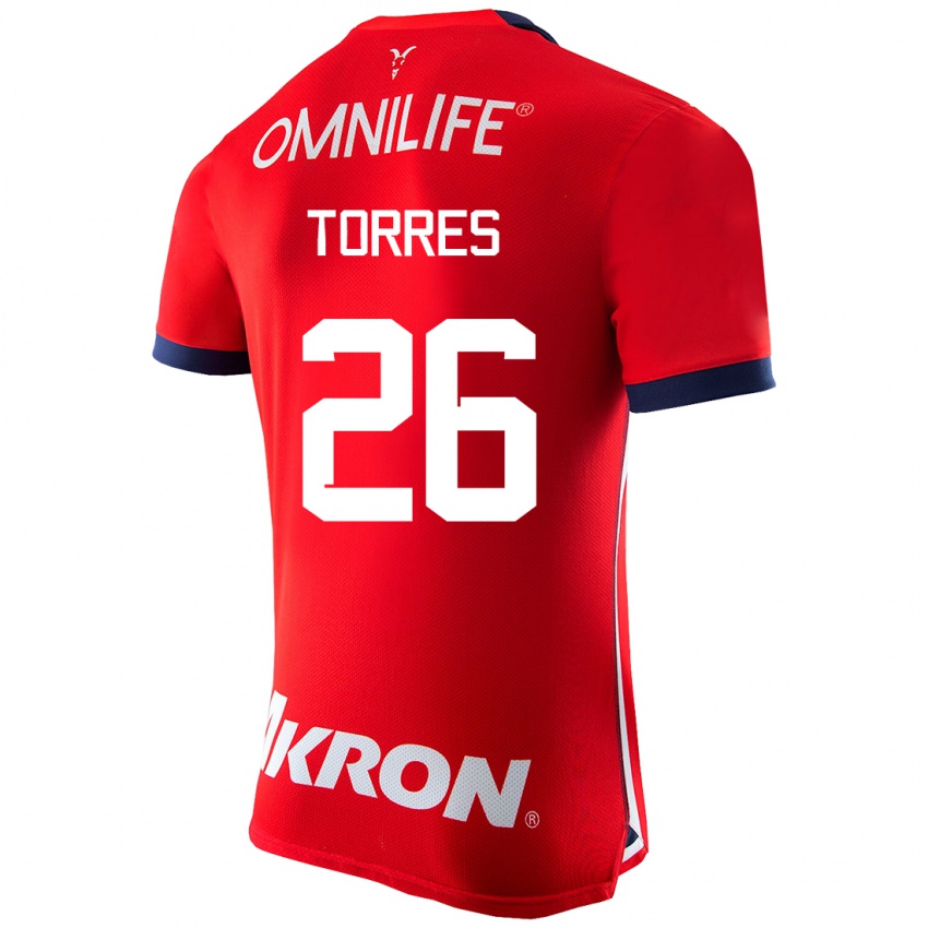 Niño Camiseta Araceli Torres #26 Rojo 1ª Equipación 2023/24 La Camisa México