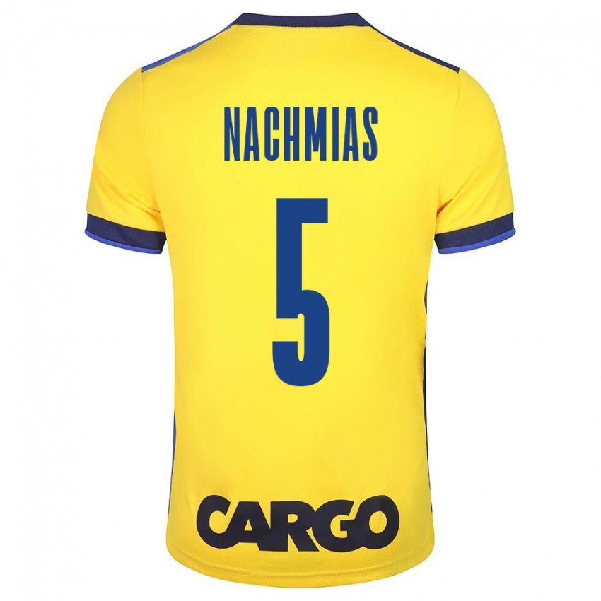 Niño Camiseta Idan Nachmias #5 Amarillo 1ª Equipación 2023/24 La Camisa México