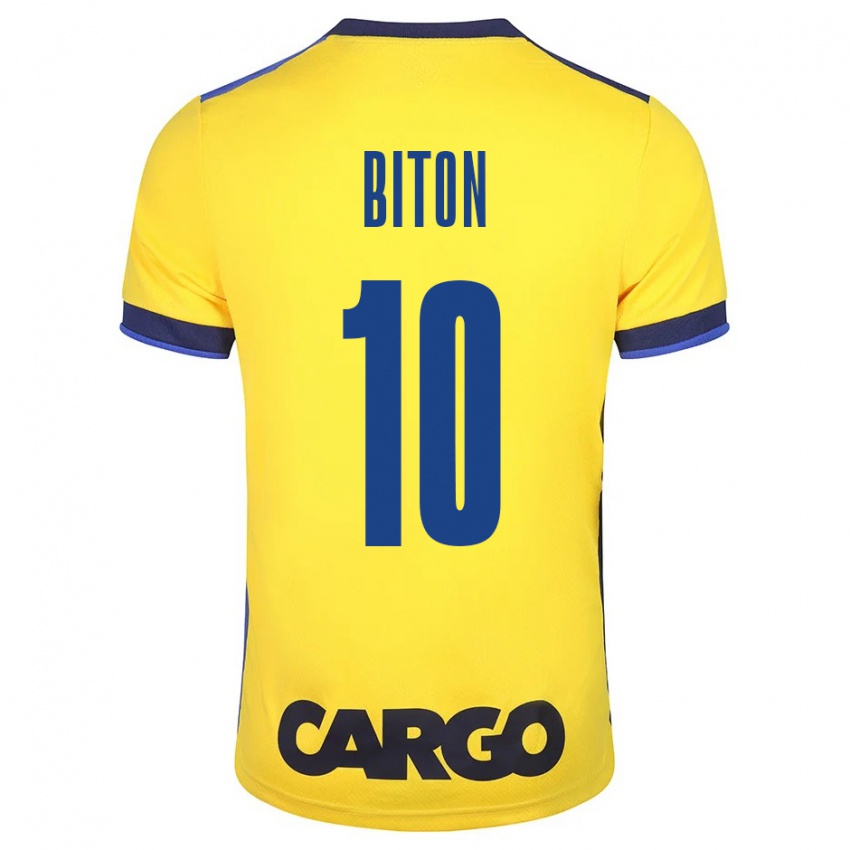 Niño Camiseta Dan Biton #10 Amarillo 1ª Equipación 2023/24 La Camisa México