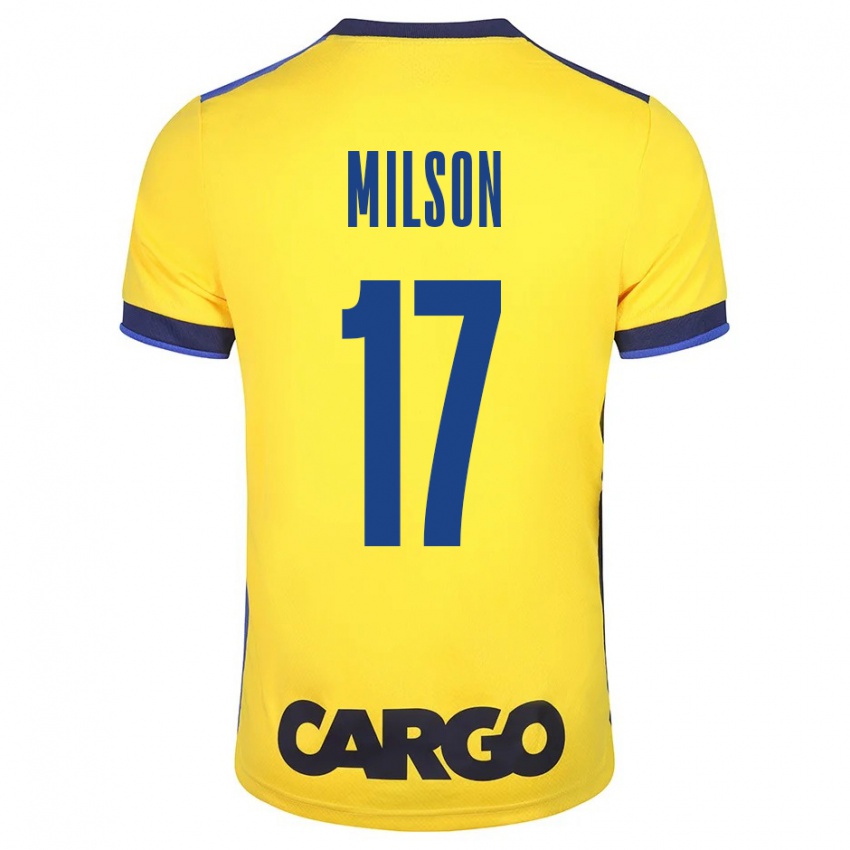 Niño Camiseta Milson #17 Amarillo 1ª Equipación 2023/24 La Camisa México