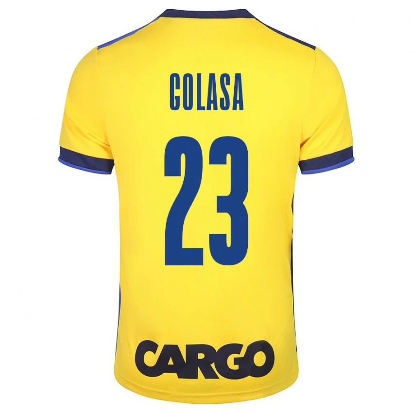 Niño Camiseta Eyal Golasa #23 Amarillo 1ª Equipación 2023/24 La Camisa México