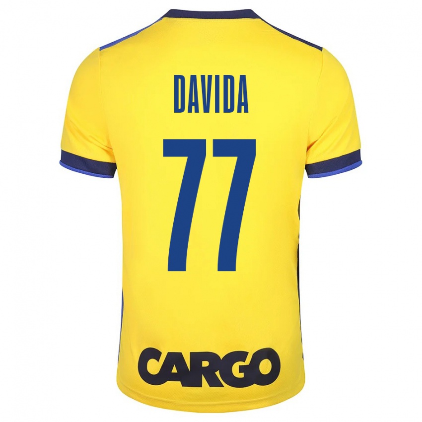 Niño Camiseta Osher Davida #77 Amarillo 1ª Equipación 2023/24 La Camisa México