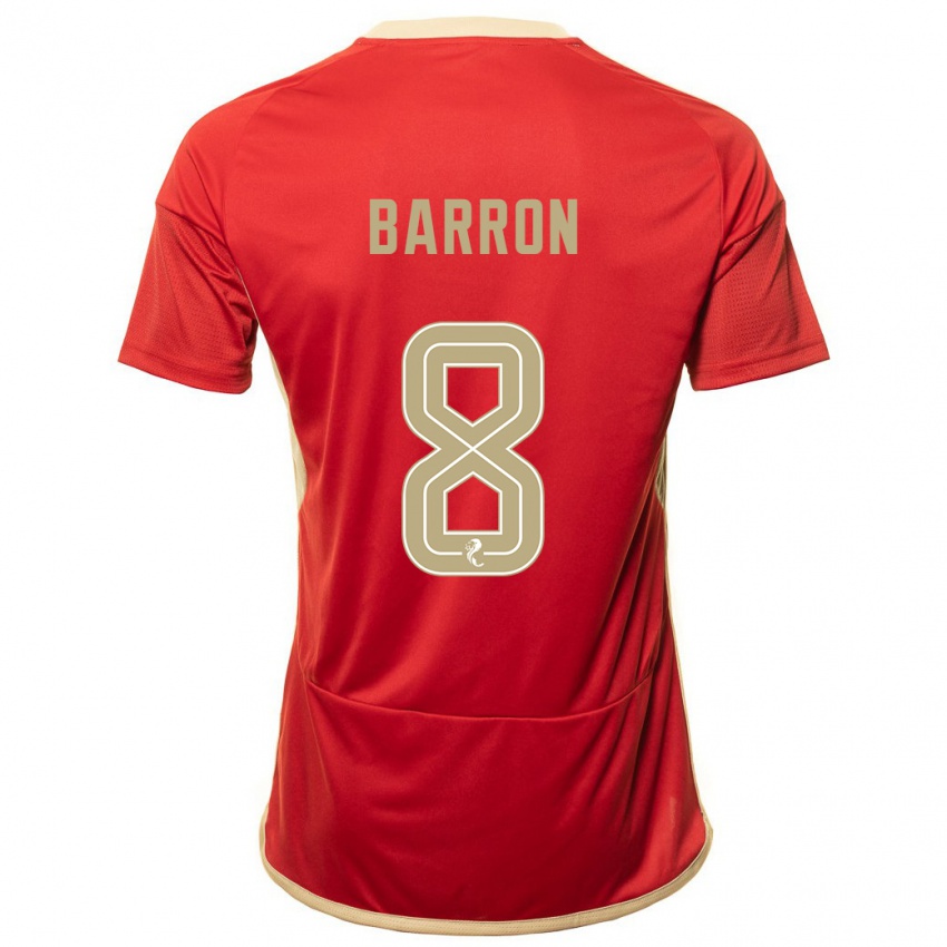 Niño Camiseta Connor Barron #8 Rojo 1ª Equipación 2023/24 La Camisa México