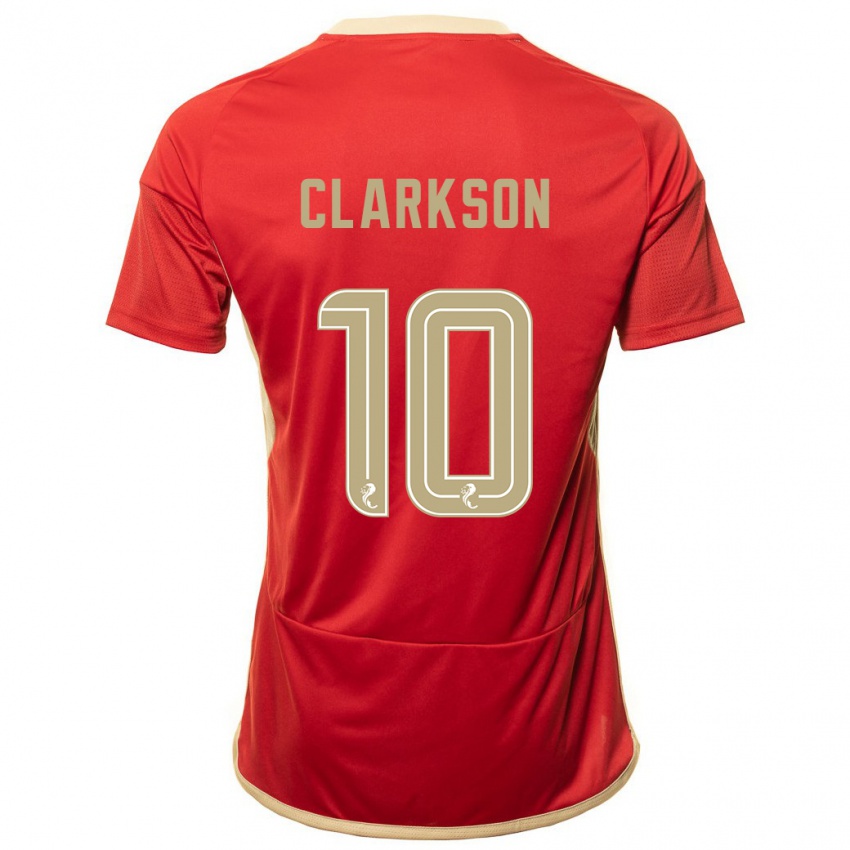 Niño Camiseta Leighton Clarkson #10 Rojo 1ª Equipación 2023/24 La Camisa México