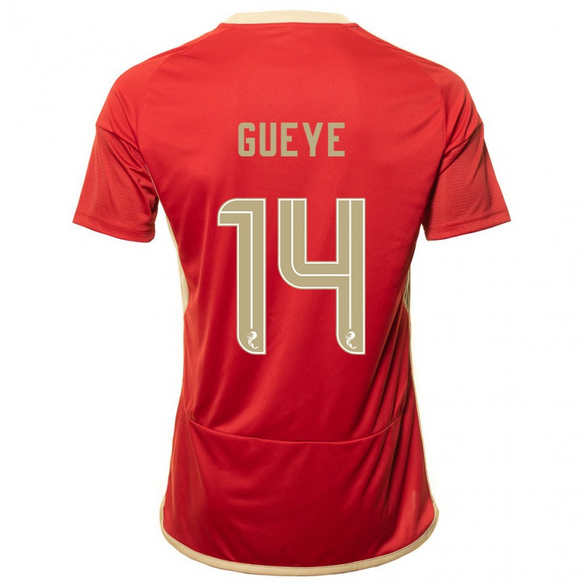 Niño Camiseta Pape Habib Gueye #14 Rojo 1ª Equipación 2023/24 La Camisa México