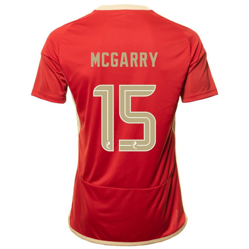 Niño Camiseta James Mcgarry #15 Rojo 1ª Equipación 2023/24 La Camisa México