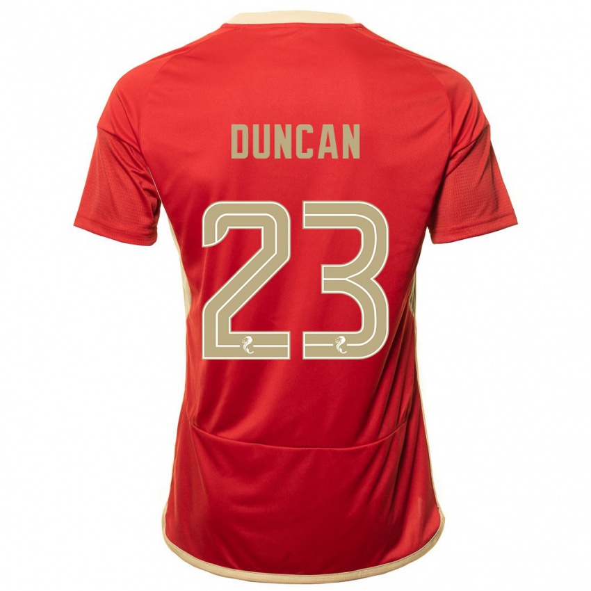 Niño Camiseta Ryan Duncan #23 Rojo 1ª Equipación 2023/24 La Camisa México