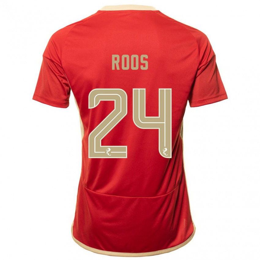 Niño Camiseta Kelle Roos #24 Rojo 1ª Equipación 2023/24 La Camisa México