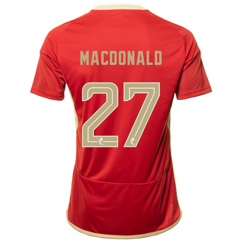 Niño Camiseta Angus Macdonald #27 Rojo 1ª Equipación 2023/24 La Camisa México