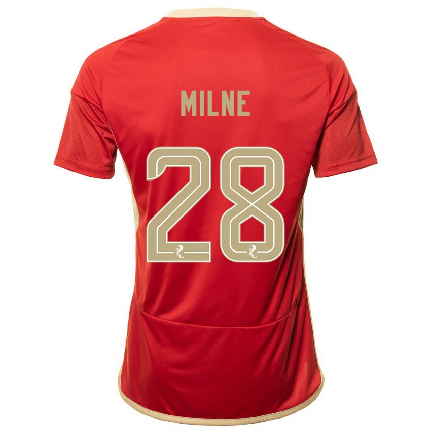 Niño Camiseta Jack Milne #28 Rojo 1ª Equipación 2023/24 La Camisa México