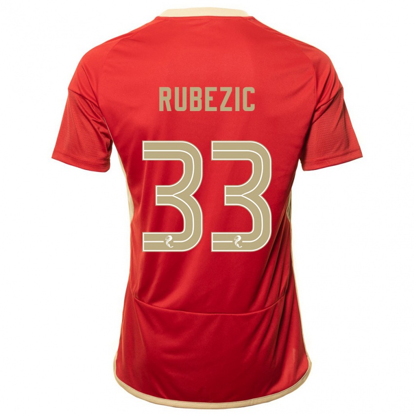 Niño Camiseta Slobodan Rubezic #33 Rojo 1ª Equipación 2023/24 La Camisa México