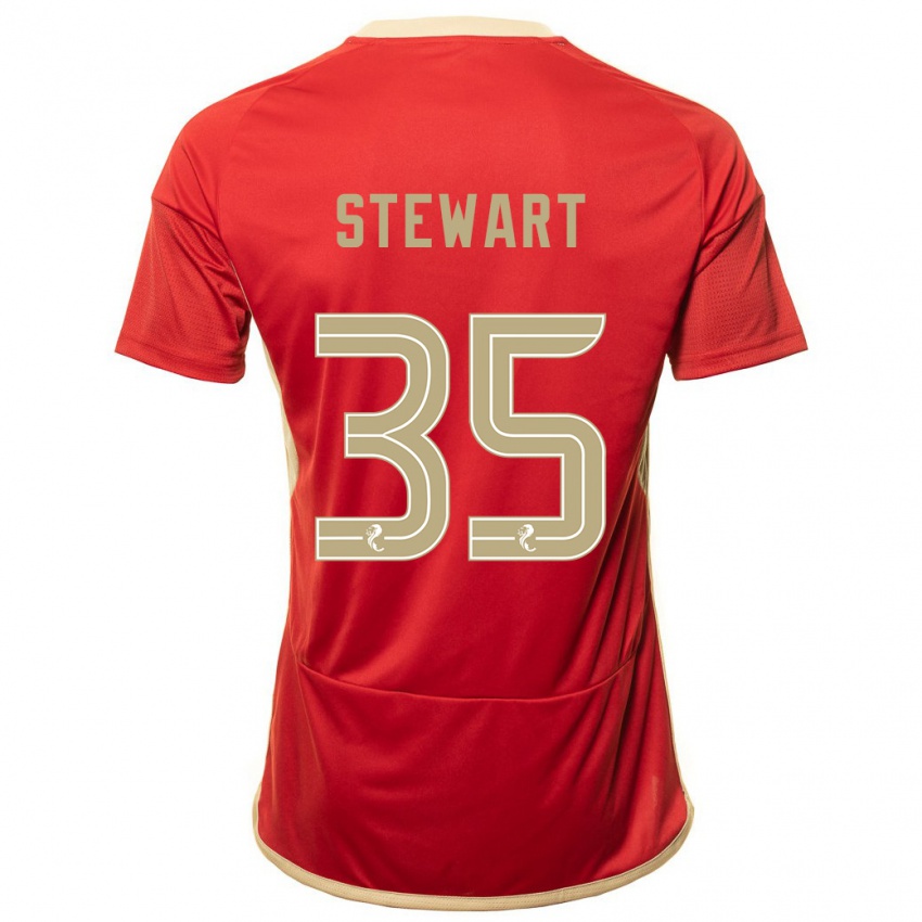 Niño Camiseta Alfie Stewart #35 Rojo 1ª Equipación 2023/24 La Camisa México