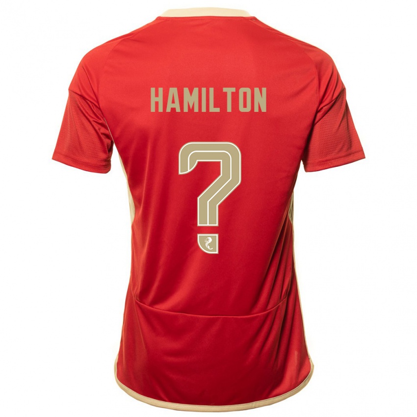 Niño Camiseta Brendan Hamilton #0 Rojo 1ª Equipación 2023/24 La Camisa México