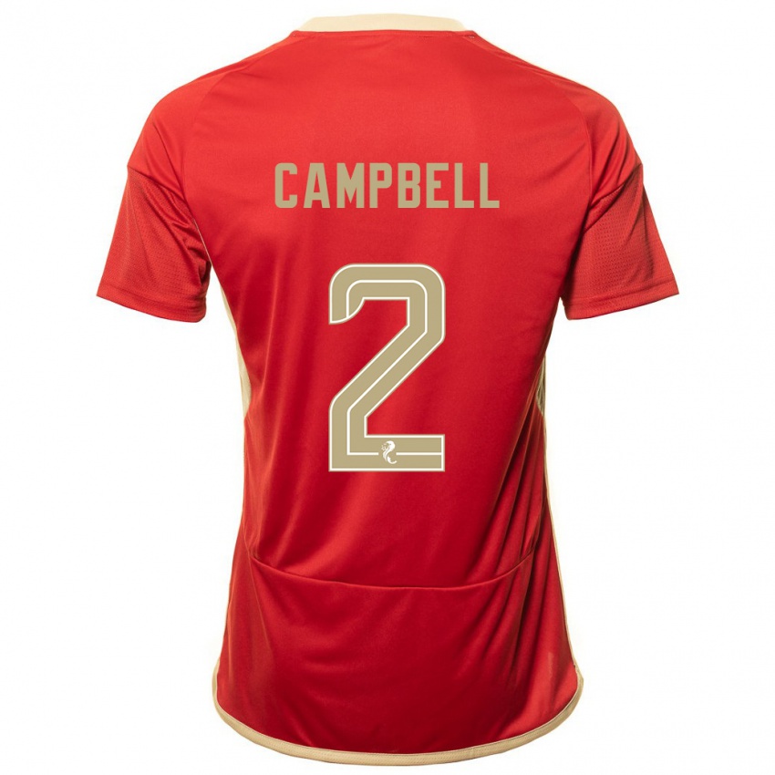 Niño Camiseta Loren Campbell #2 Rojo 1ª Equipación 2023/24 La Camisa México