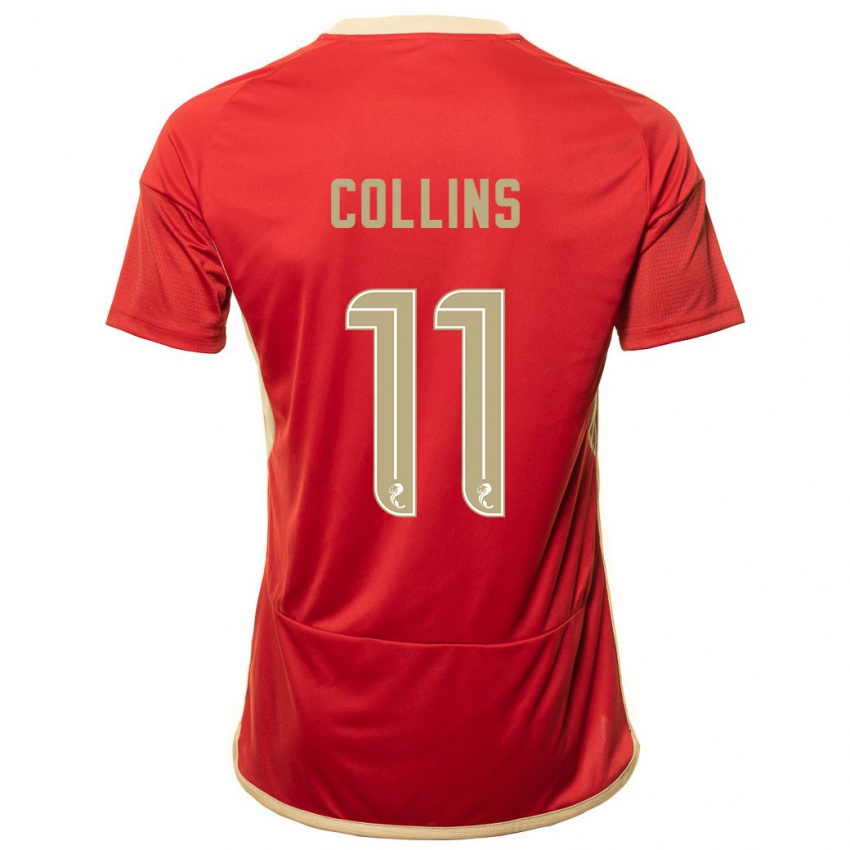 Niño Camiseta Bailley Collins #11 Rojo 1ª Equipación 2023/24 La Camisa México