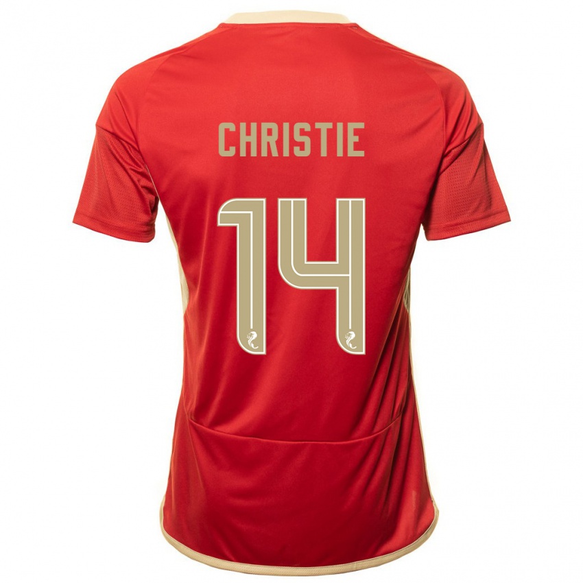 Niño Camiseta Mya Christie #14 Rojo 1ª Equipación 2023/24 La Camisa México