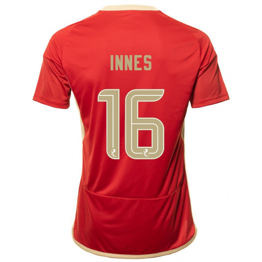 Niño Camiseta Hannah Innes #16 Rojo 1ª Equipación 2023/24 La Camisa México