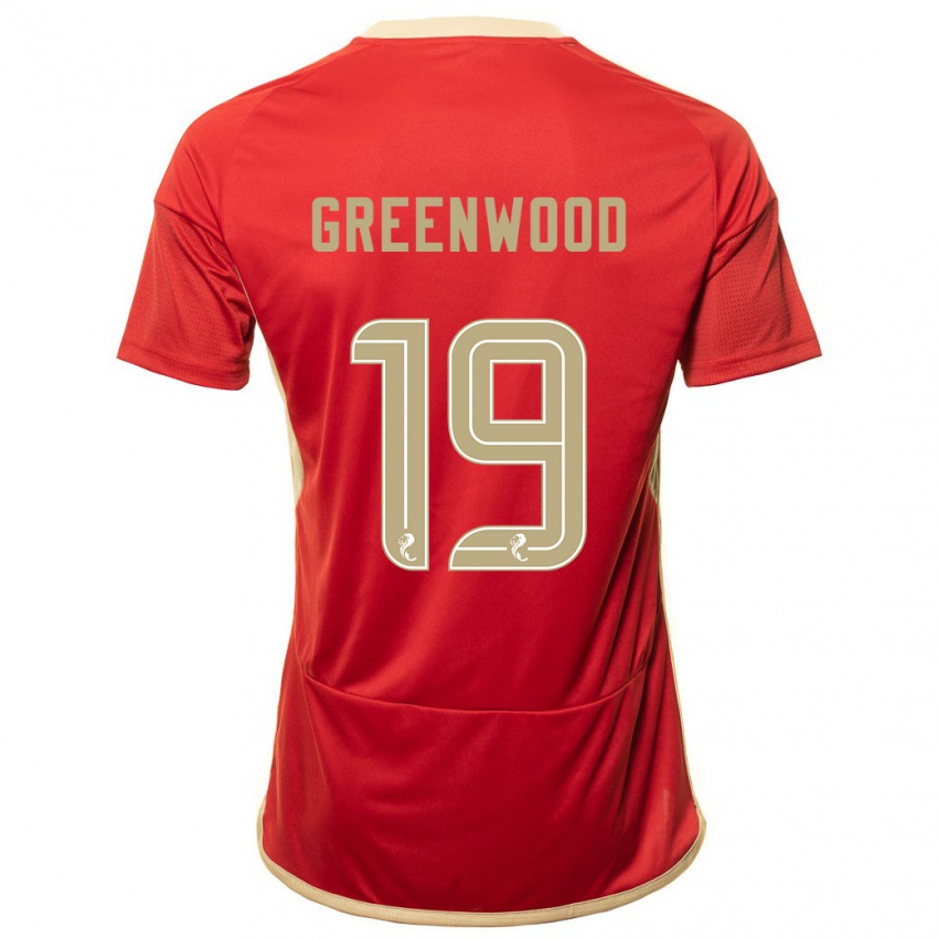 Niño Camiseta Brodie Greenwood #19 Rojo 1ª Equipación 2023/24 La Camisa México