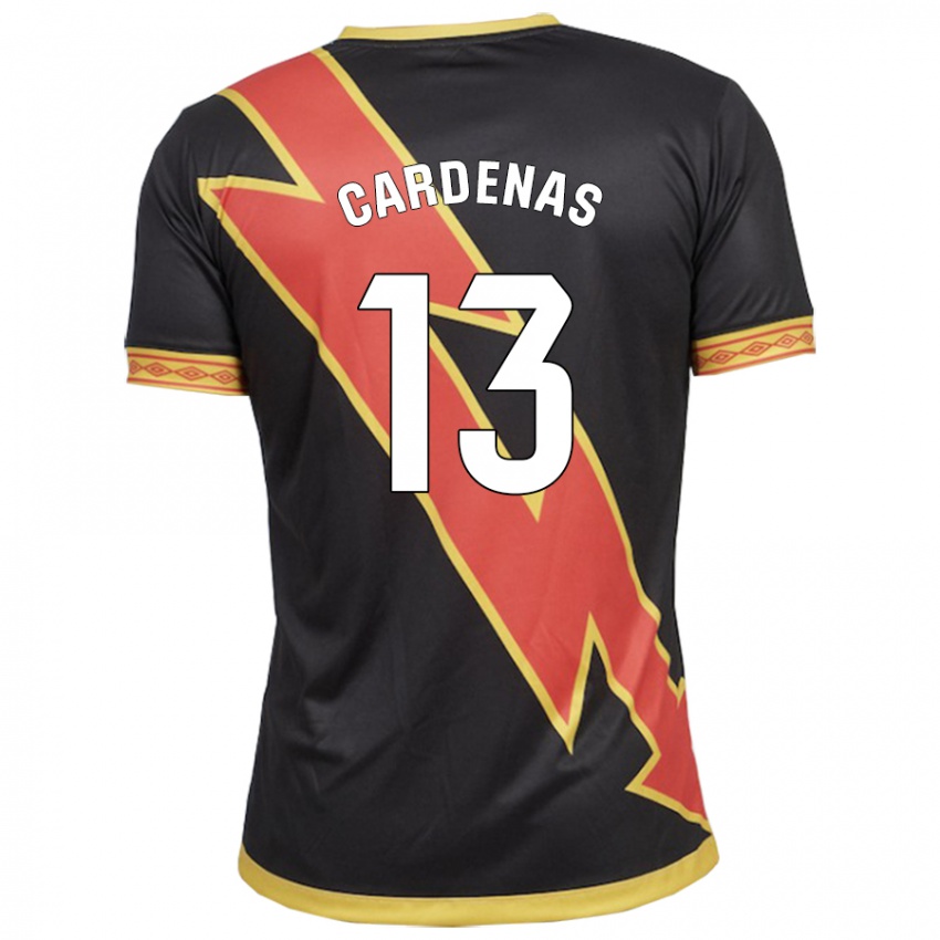 Niño Camiseta Dani Cárdenas #13 Negro 2ª Equipación 2023/24 La Camisa México