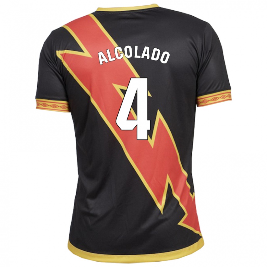 Niño Camiseta Jaime Alcolado #4 Negro 2ª Equipación 2023/24 La Camisa México