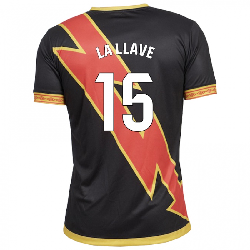 Niño Camiseta Kevin De La Llave #15 Negro 2ª Equipación 2023/24 La Camisa México