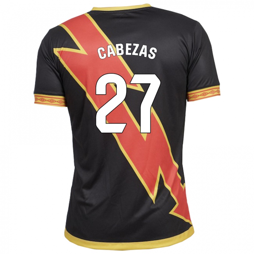 Niño Camiseta Claudia María Cabezas #27 Negro 2ª Equipación 2023/24 La Camisa México