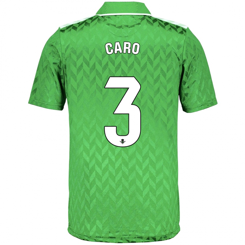 Niño Camiseta Andrés Caro #3 Verde 2ª Equipación 2023/24 La Camisa México