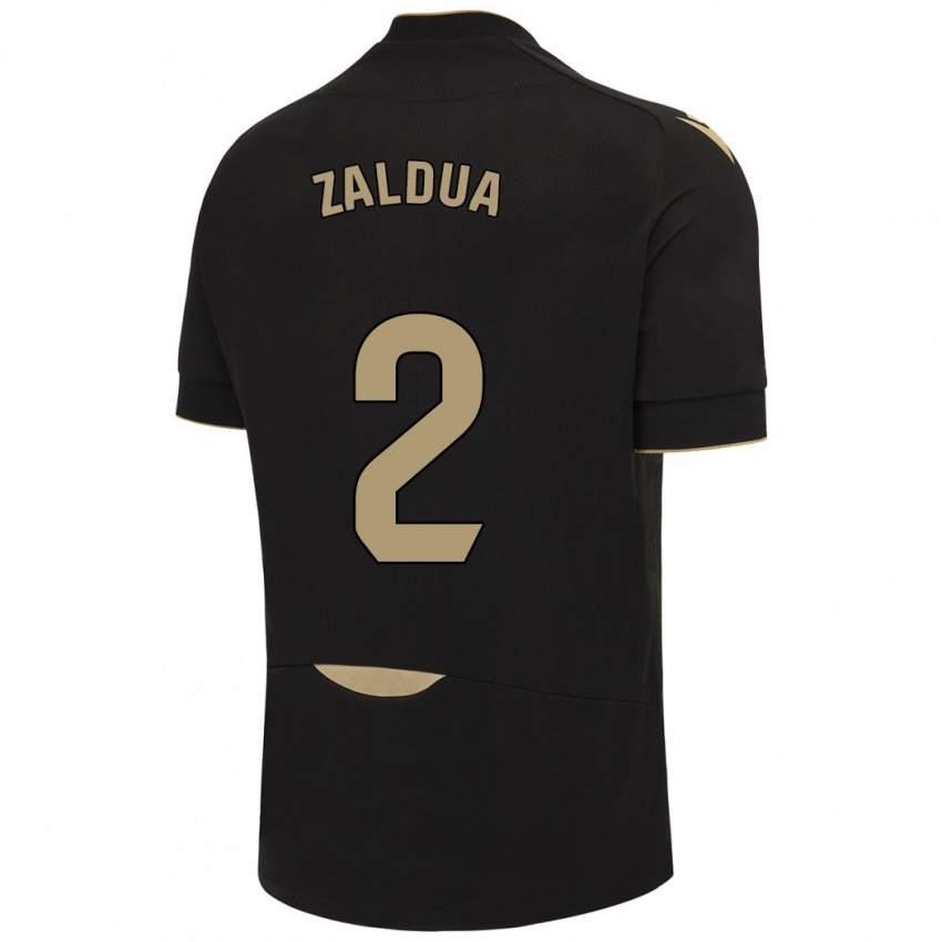 Niño Camiseta Joseba Zaldua #2 Negro 2ª Equipación 2023/24 La Camisa México