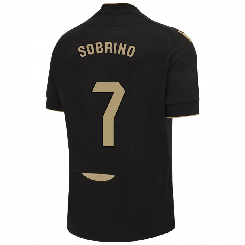 Niño Camiseta Ruben Sobrino #7 Negro 2ª Equipación 2023/24 La Camisa México