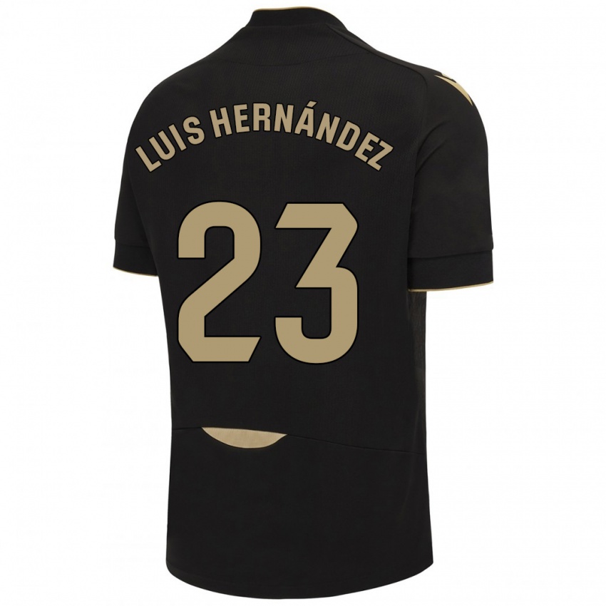 Niño Camiseta Luis Hernández #23 Negro 2ª Equipación 2023/24 La Camisa México
