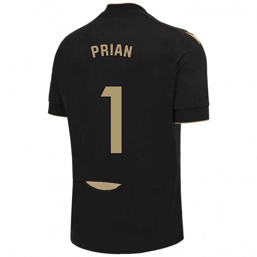 Niño Camiseta Ana María Prián Pereira #1 Negro 2ª Equipación 2023/24 La Camisa México