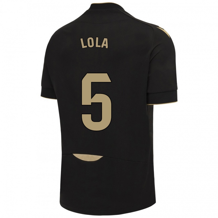 Niño Camiseta María Dolores Morón Cebada #5 Negro 2ª Equipación 2023/24 La Camisa México