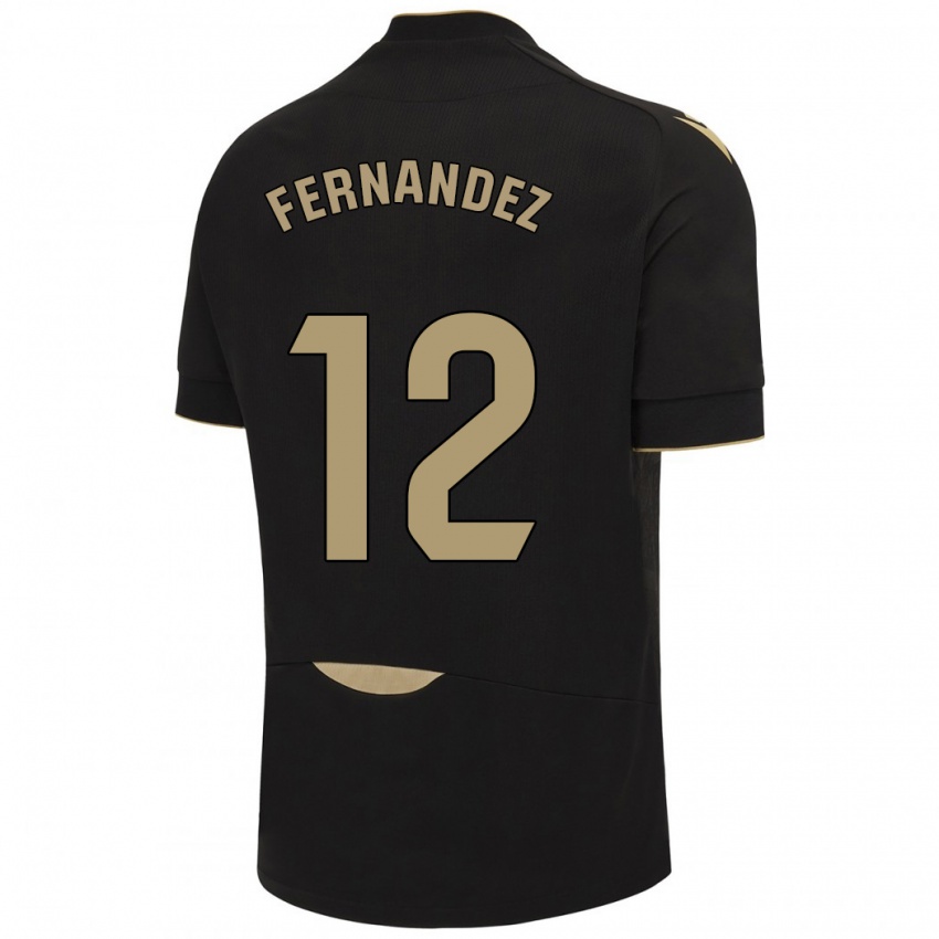 Niño Camiseta Sandra Fernández León #12 Negro 2ª Equipación 2023/24 La Camisa México