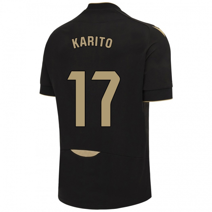 Niño Camiseta Carolina De Los Santos Mellado #17 Negro 2ª Equipación 2023/24 La Camisa México