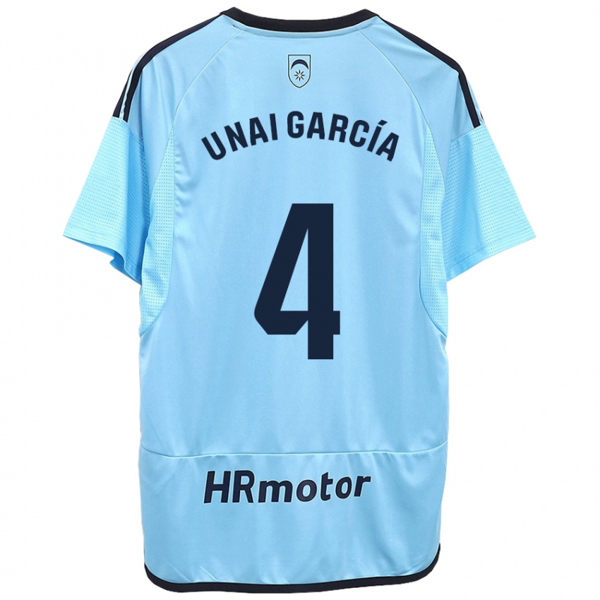 Niño Camiseta Unai García #4 Azul 2ª Equipación 2023/24 La Camisa México