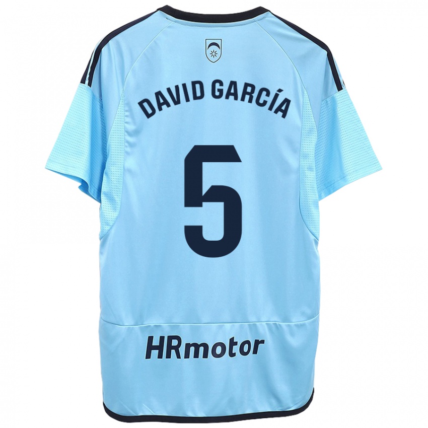 Niño Camiseta David García #5 Azul 2ª Equipación 2023/24 La Camisa México