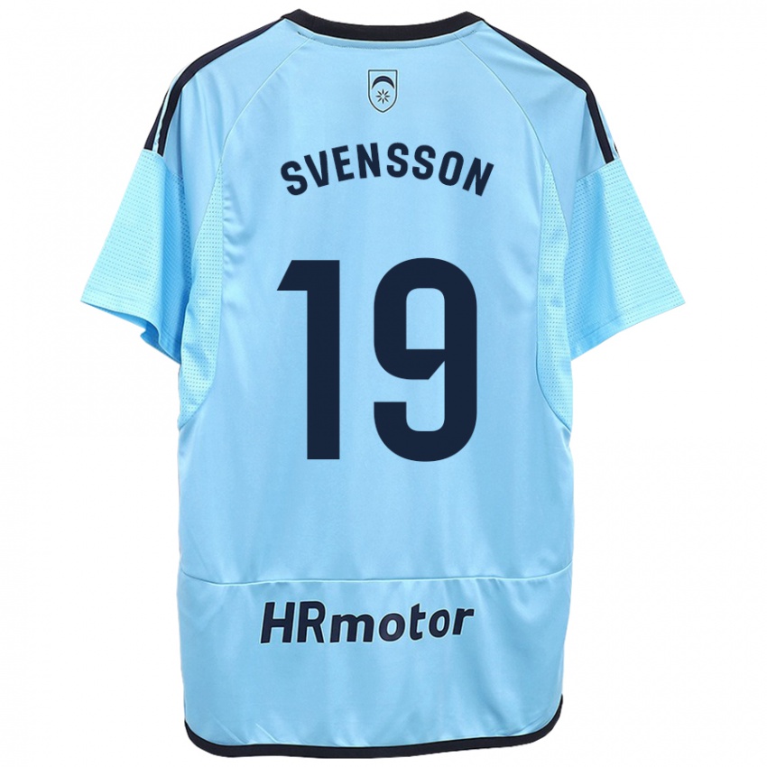 Niño Camiseta Max Svensson #19 Azul 2ª Equipación 2023/24 La Camisa México