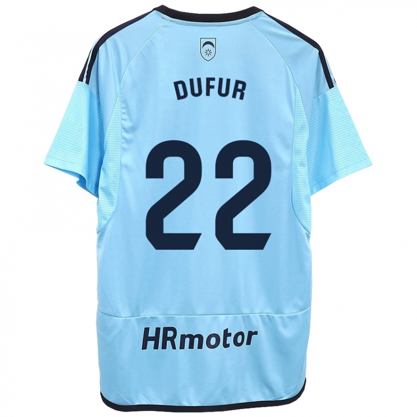 Niño Camiseta Ander Dufur #22 Azul 2ª Equipación 2023/24 La Camisa México