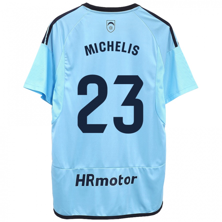 Niño Camiseta Nikolaos Michelis #23 Azul 2ª Equipación 2023/24 La Camisa México