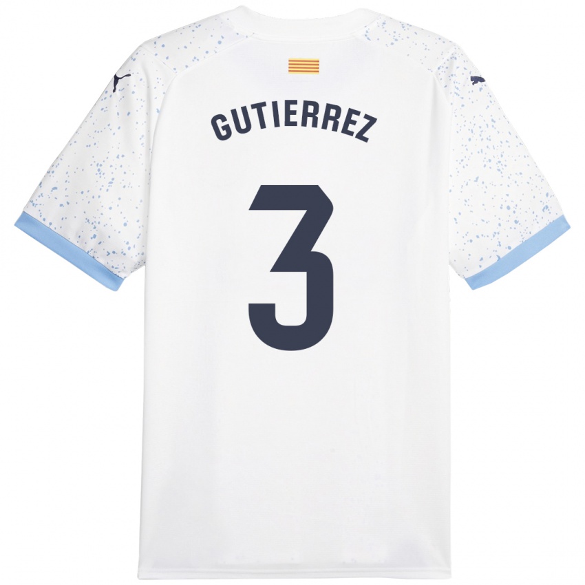 Niño Camiseta Miguel Gutierrez #3 Blanco 2ª Equipación 2023/24 La Camisa México