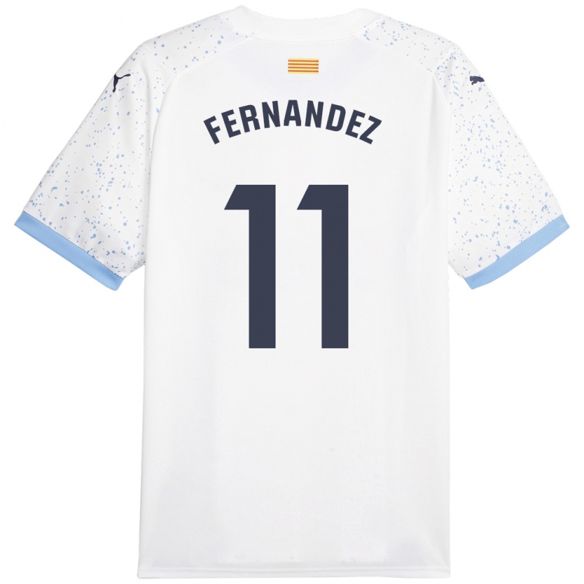 Niño Camiseta Valery Fernández #11 Blanco 2ª Equipación 2023/24 La Camisa México