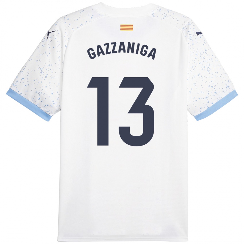 Niño Camiseta Paulo Gazzaniga #13 Blanco 2ª Equipación 2023/24 La Camisa México