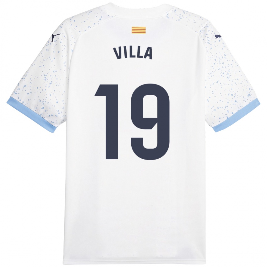 Niño Camiseta Toni Villa #19 Blanco 2ª Equipación 2023/24 La Camisa México