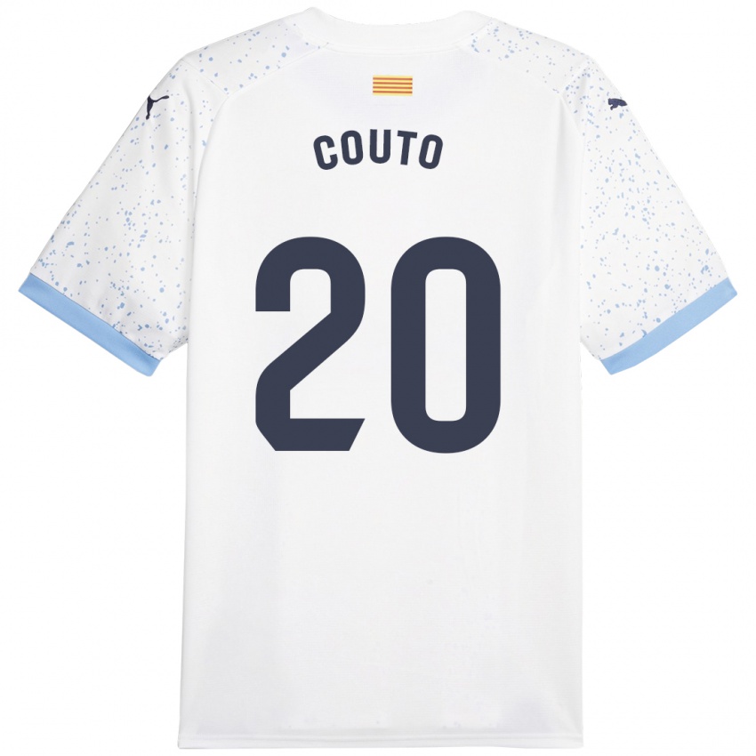 Niño Camiseta Yan Couto #20 Blanco 2ª Equipación 2023/24 La Camisa México
