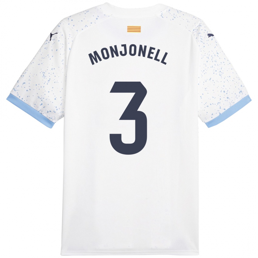 Niño Camiseta Eric Monjonell #3 Blanco 2ª Equipación 2023/24 La Camisa México