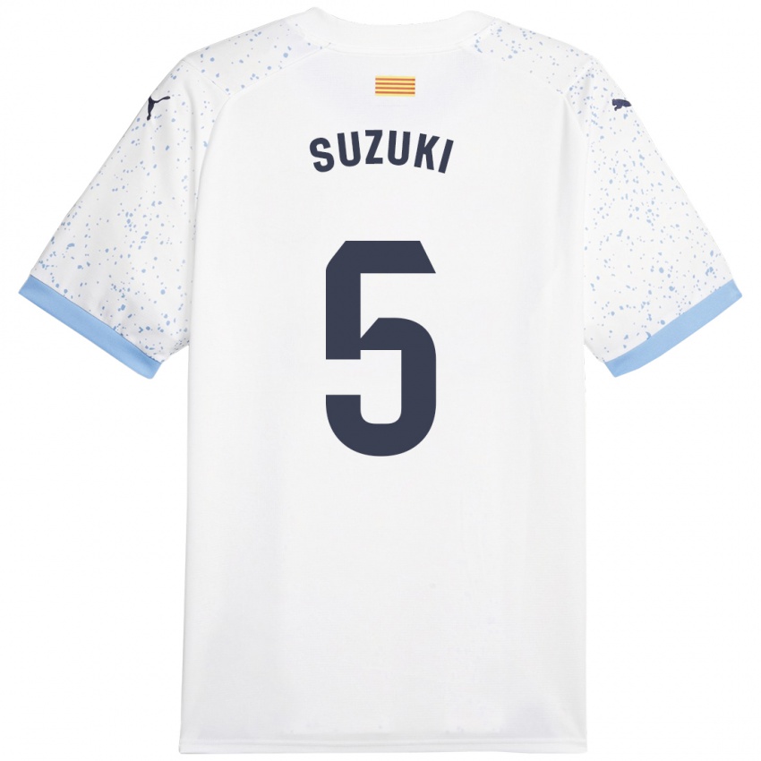 Niño Camiseta Wadi Ibrahim Suzuki #5 Blanco 2ª Equipación 2023/24 La Camisa México