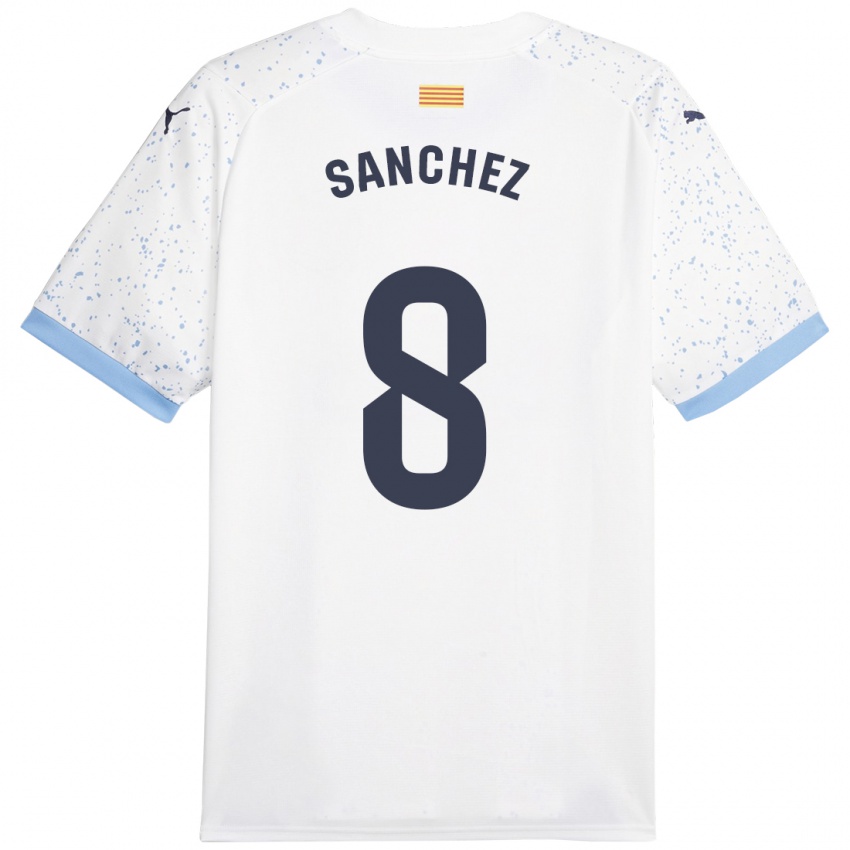 Niño Camiseta Miguel Ángel Sánchez #8 Blanco 2ª Equipación 2023/24 La Camisa México