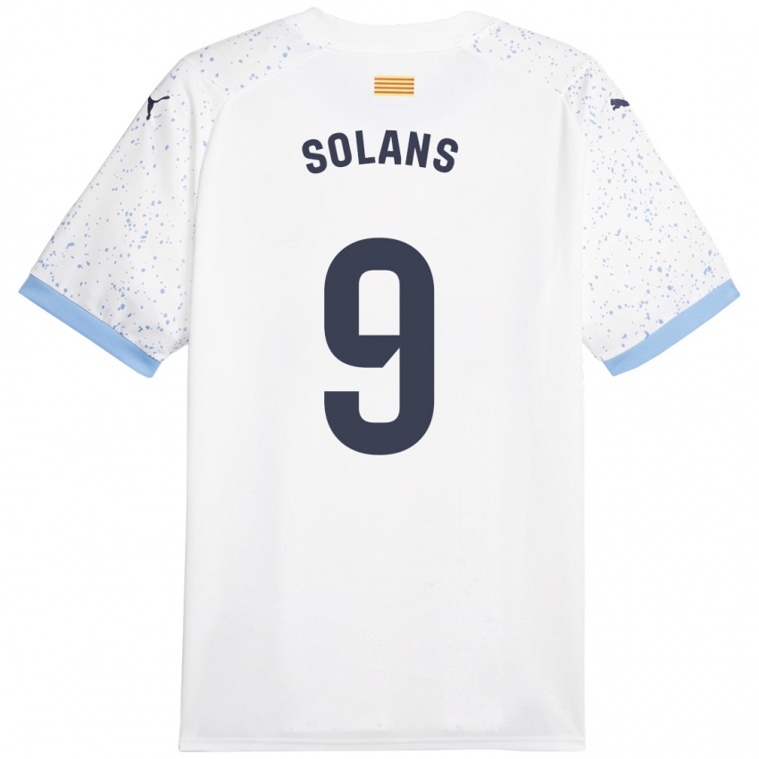 Niño Camiseta Sergi Solans #9 Blanco 2ª Equipación 2023/24 La Camisa México