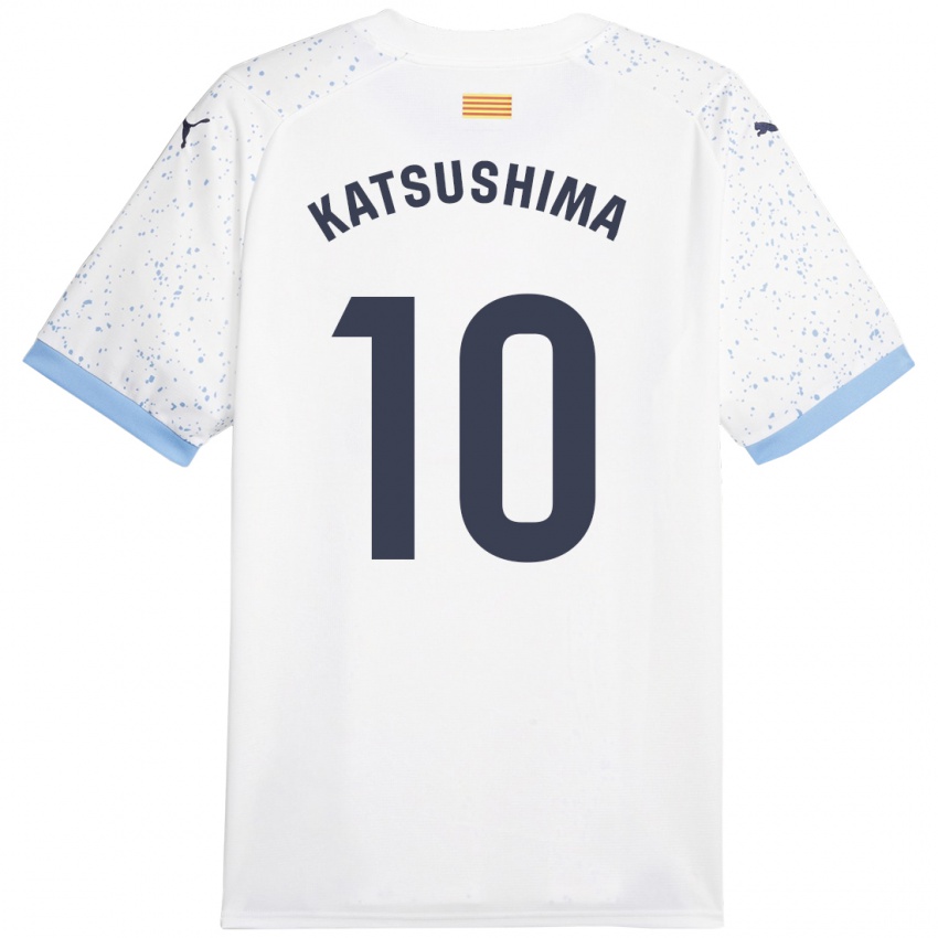 Niño Camiseta Shinnosuke Katsushima #10 Blanco 2ª Equipación 2023/24 La Camisa México