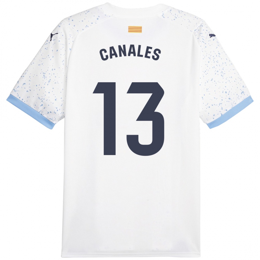 Niño Camiseta Juanvi Canales #13 Blanco 2ª Equipación 2023/24 La Camisa México